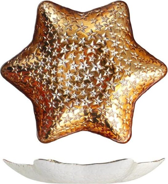 Centrotavola goldcosmo cm 32,5 cm oro Natale