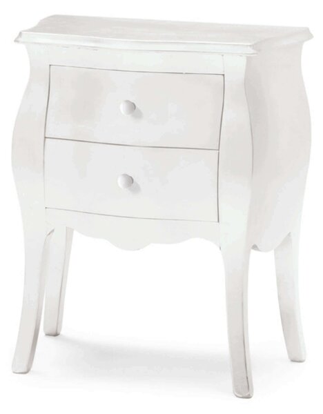 JALEN - comodino in legno massello bombato