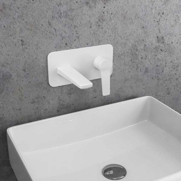 Mitigeur lavabo murale incassabile ANDARE en chrome RAV SLEZAK Finition: Cromo bianco