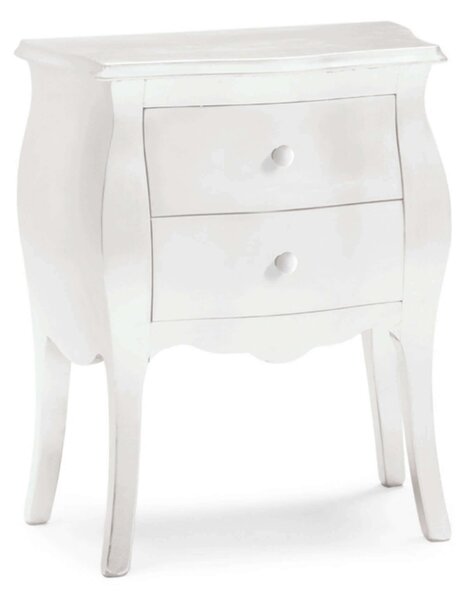 JALEN - comodino in legno massello bombato