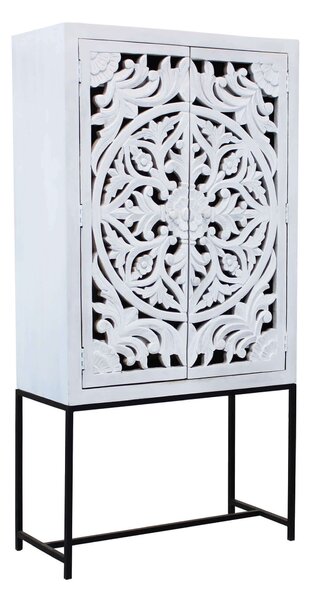 OHM - credenza con decoro 2 ante legno e ferro