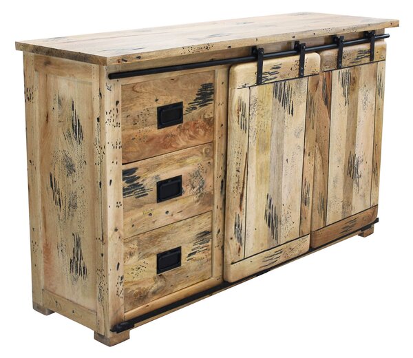 BEILY - madia legno di mango tre cassetti