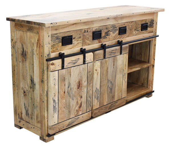 BEILY - madia legno di mango quattro cassetti