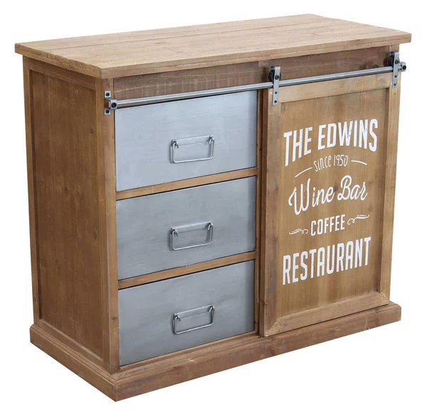 EDWINS - madia in legno e acciaio