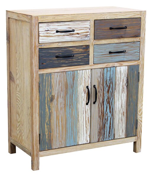 COLORWOOD - credenza due antine in legno colorato
