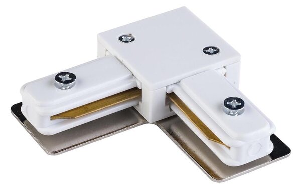 Tappo finale monofase per sistema a binari TRACER quadrato bianco