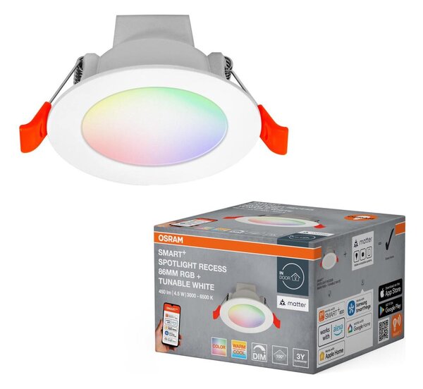Osram - LED RGB dimmerabile faretto da incasso SMART+ DOWNLIGHT LED/4,5W/230V Wi-Fi