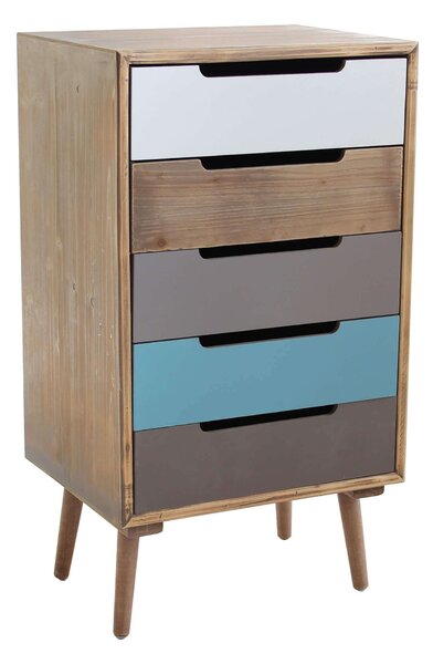 ADELINE - cassettiera cinque cassetti alta 83 cm