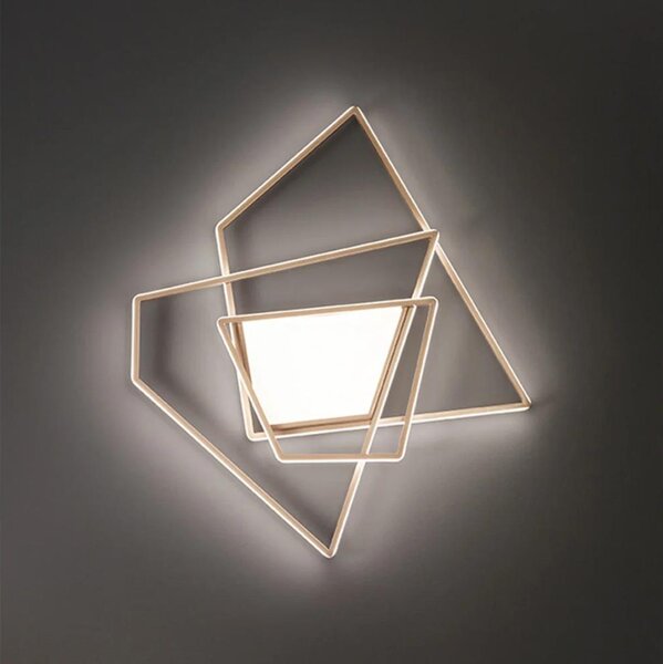 Ondaluce - Plafoniera dimmerabile a LED GALAXY LED/90W/230V 71x84 cm oro