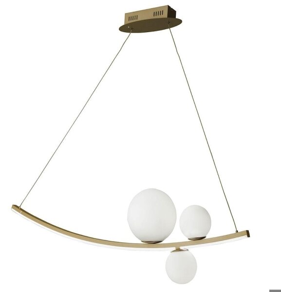 Ondaluce - Lampadario LED dimmerabile a cavo ALTALENA LED/48W/230V oro/bianco