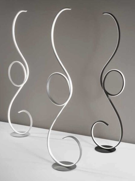 Ondaluce - Lampada da terra LED dimmerabile FLOK LED/44W/230V 152 cm bianca