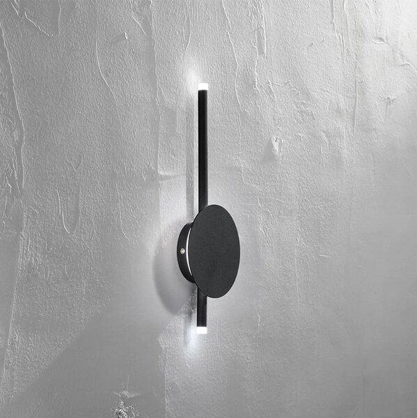Ondaluce - Lampada da parete dimmerabile a LED JAMES LED/16W/230V nera