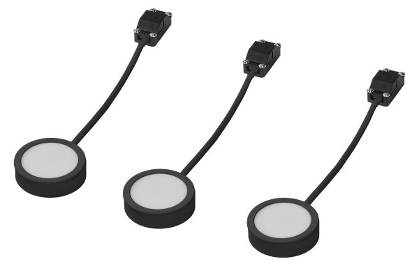 Osram - Set di 3 lampade sottopensili a LED UNDERCABINET LED/3W/230V 3000K nere