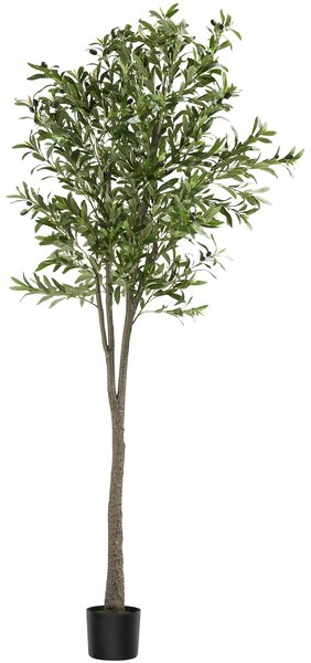 Tectake albero di ulivo artificiale oleand, texture realistica