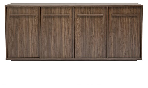 Credenza finitura legno scuro noce 4 ante L180 cm LOTHAIRE