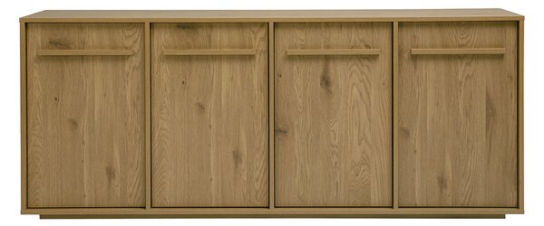 Credenza finitura legno chiaro quercia 4 ante L180 cm LOTHAIRE
