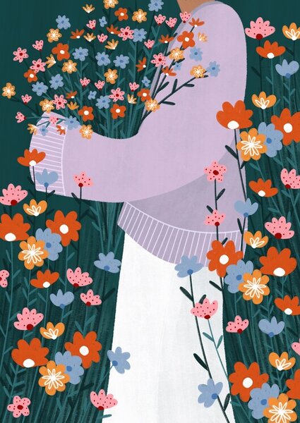 Illustrazione Wildflower Garden, Bea Muller