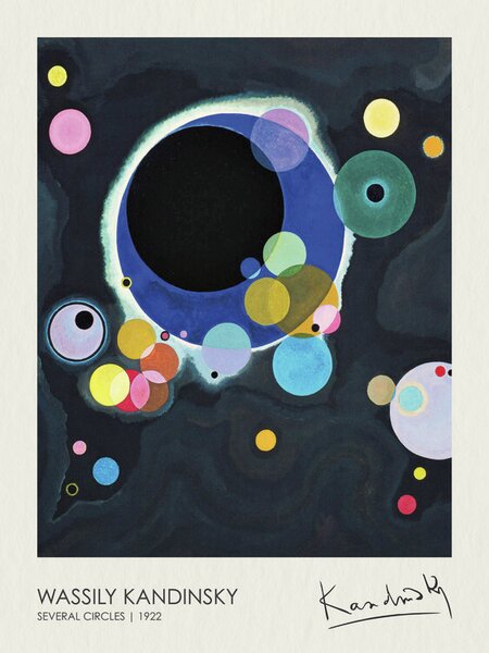 Riproduzione Several Circles 1922, Wassily Kandinsky