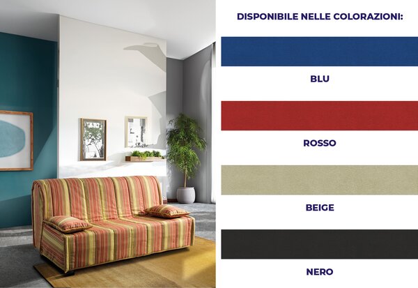 Divano letto “Pisolino” Beige 80x190 - Singolo (Standard)