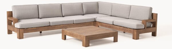 Salotto da giardino componibile in legno di acacia Joshua 4 pz