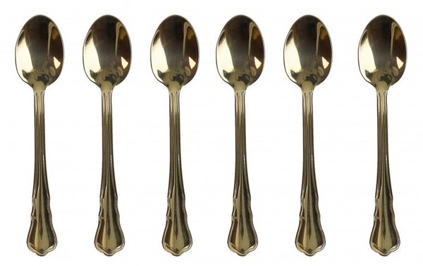 Set 6 cucchiaini inox Imperial Gold Brandani