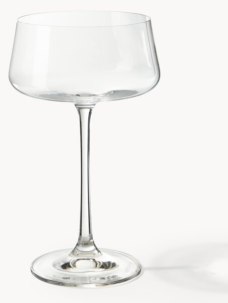 Set di 6 coppe da champagne in cristallo Gwenda