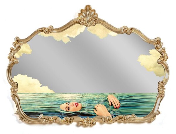Specchio Toiletpaper Baroque Mirror -Sea Girl