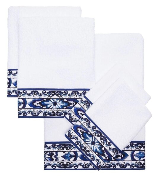 Set 5 asciugamani Mediterranean Blue Dolce & Gabbana