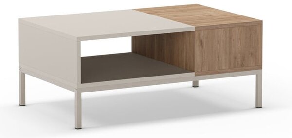 Tavolino color crema 56x90 cm Cailin - Marckeric