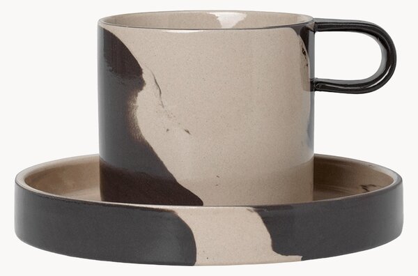 Tazza con piattino Inlay