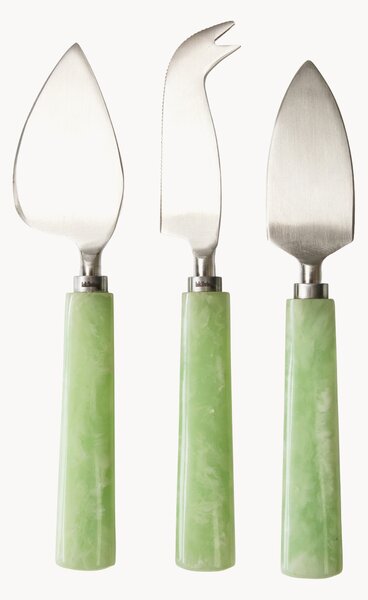 Set di 3 coltelli da formaggio in acciaio inossidabile Muriel