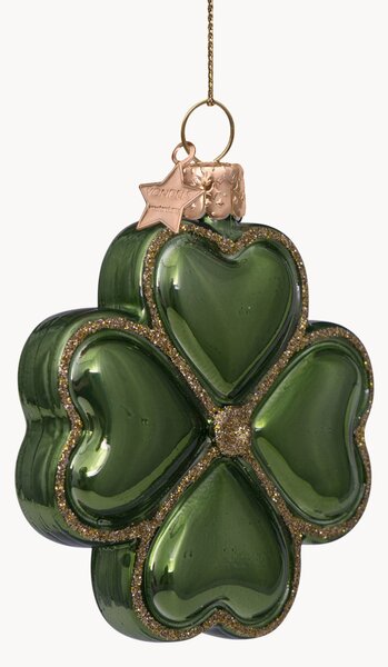 Addobbo di Natale in vetro soffiato Clover