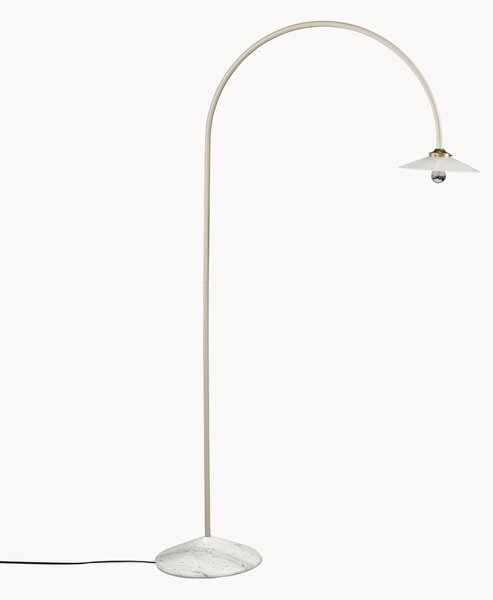 Lampada ad arco fatta a mano con base in marmo Moou