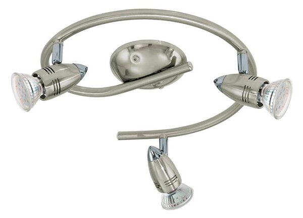 Eglo 78024 -Luce Spot da parete a LED MAGNUM 3xGU10/3W/230V 3000K cromo opaco