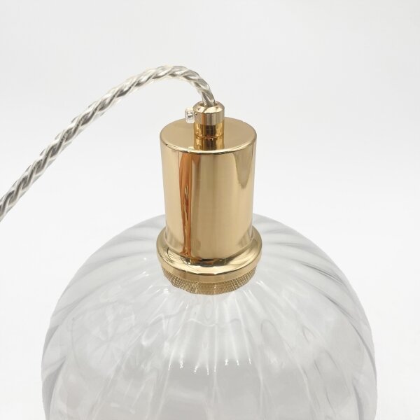 Lampada sospesa su cavo VIVE 1xE27/15W/230V, finitura oro