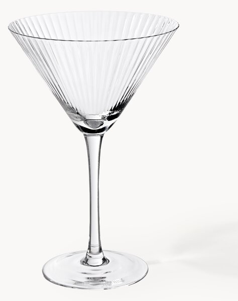 Set di 4 bicchieri da Martini in vetro soffiato Aleo