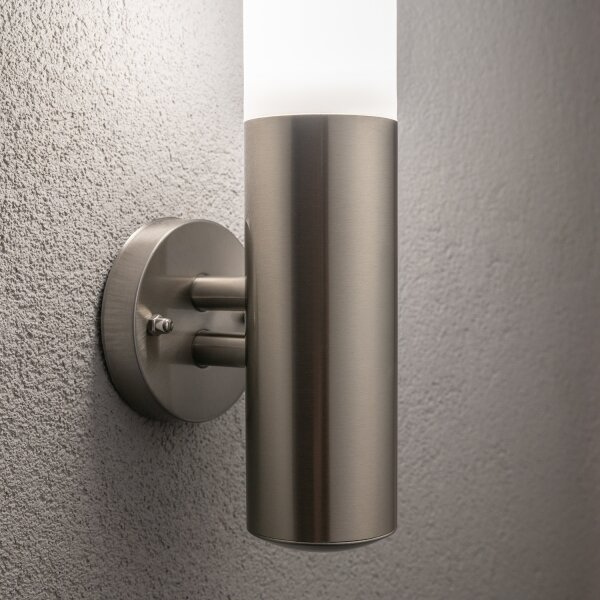 BRILAGI - Lampada da parete per esterni ELIA 1xE27/20W/230V IP44 cromo opaco