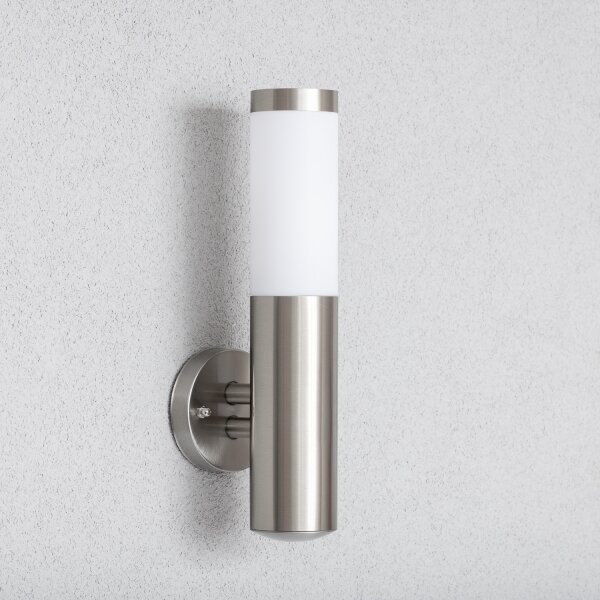 BRILAGI - Lampada da parete per esterni ELIA 1xE27/20W/230V IP44 cromo opaco