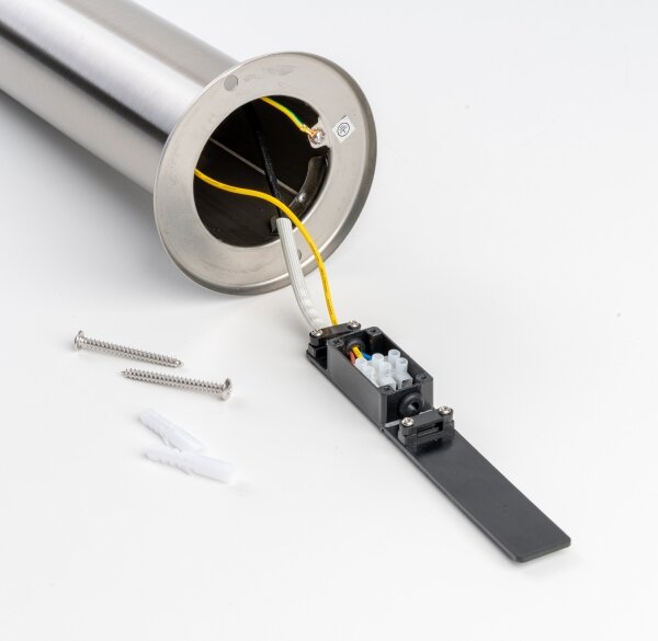 BRILAGI - Lampada da esterno ELIA 1xE27/20W/230V IP44 50 cm cromo satinato