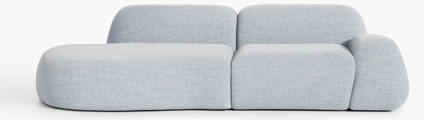 Chaise componibile 3 posti in bouclé Wolke