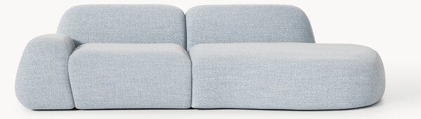 Chaise componibile 3 posti in bouclé Wolke