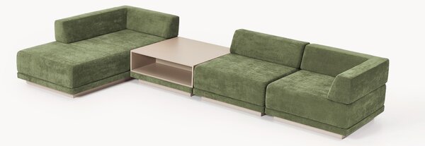 Divano angolare componibile 4 posti con tavolino Colin