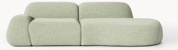 Chaise componibile 3 posti in bouclé Wolke