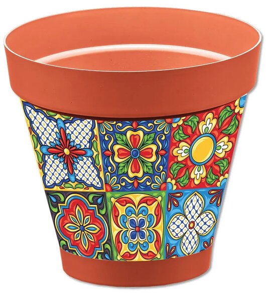 Vaso Sicilia terracotta D.18 diversi decori, Corfù