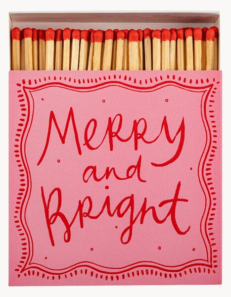 Scatola di fiammiferi di design Merry and Bright