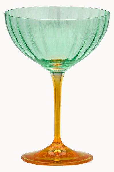 Set di 2 coppe da champagne Jazzy Arancia