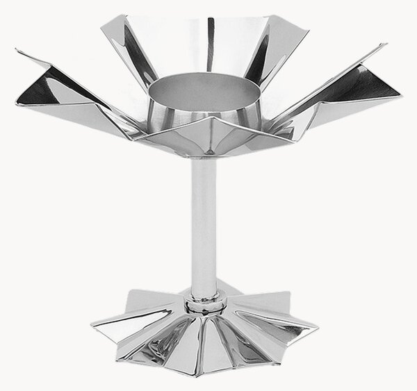 Portacandela in acciaio inossidabile Frilly Argent