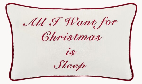 Cuscino natalizio fatto a mano All I Want For Christmas