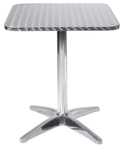 Tavolo a Colonna 60 x 60 Waterproof: Acciaio e Alluminio, cm 60x60x70