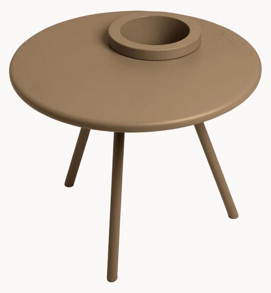 Tavolino rotondo da giardino con portavaso Bakkes